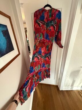 Farm Rio Printed Maxi Dress with Tie Waist